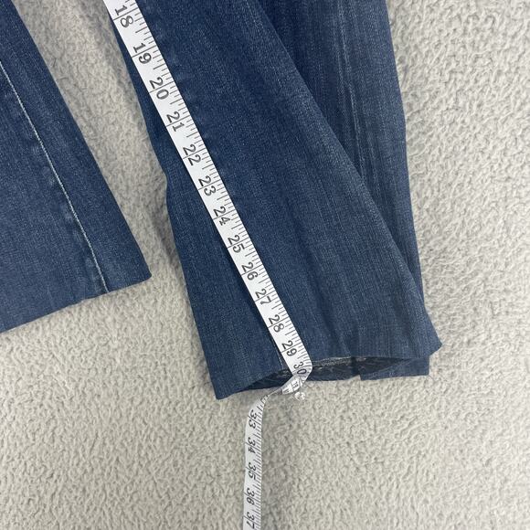 AG Adriano Goldschmied Jeans Womens 32 R Blue The Club Flare Denim Made USA - Picture 3 of 16